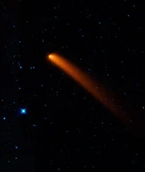 Infrarotbild des Kometen Siding Spring (C2007 Q3), entdeckt 2007 von Beobachtern in Australien. Wissenschaft Astronomie